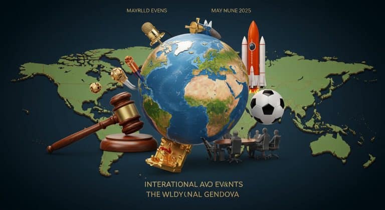 Agenda Mondial : Les Événements Clés de Mai à Juin 2025
