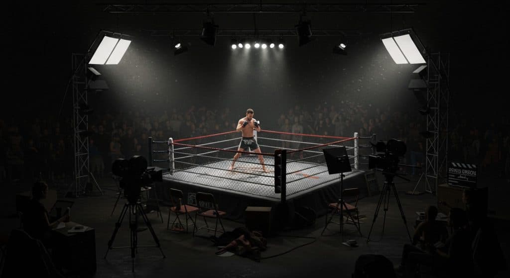 Ciryl Gane Brille dans K.O. : Du MMA au Cinéma