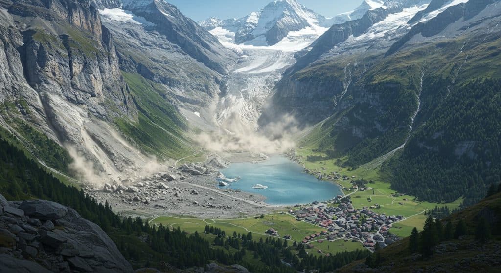 Éboulement en Suisse : Menace d’Inondation dans le Valais