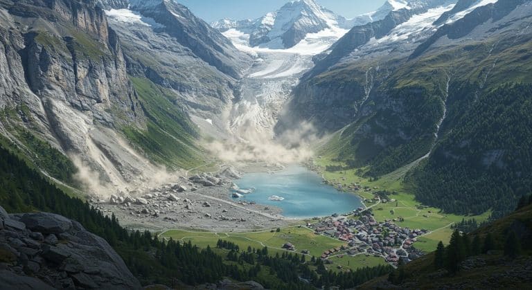 Éboulement en Suisse : Menace d’Inondation dans le Valais