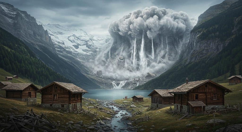 Éboulement Glacier Suisse : Village Détruit, Un Disparu