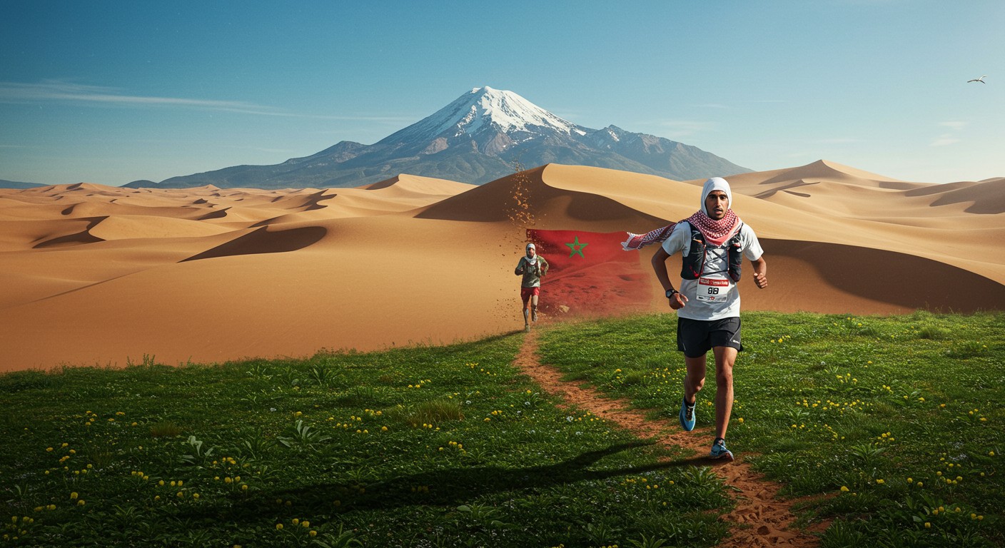 Elhousine Elazzaoui, traileur marocain, vise la victoire à Zegama-Aizkorri. Découvrez son parcours, du désert à la gloire mondiale du trail.