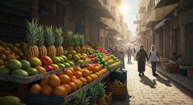 Fruits Exotiques à Damas : Une Révolution sur les Étals