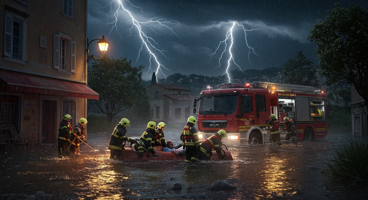 Intempéries dans le Var : un mort au Lavandou, deux disparus. Les orages dévastateurs touchent la région, mobilisant 200 pompiers. Détails et impacts.