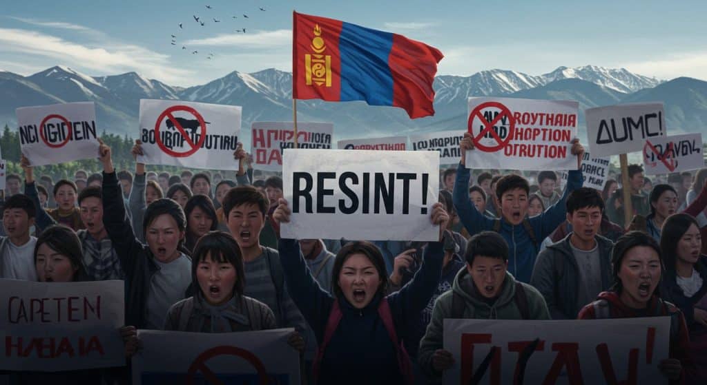 Jeunes Mongols Exigent Démission du Premier Ministre