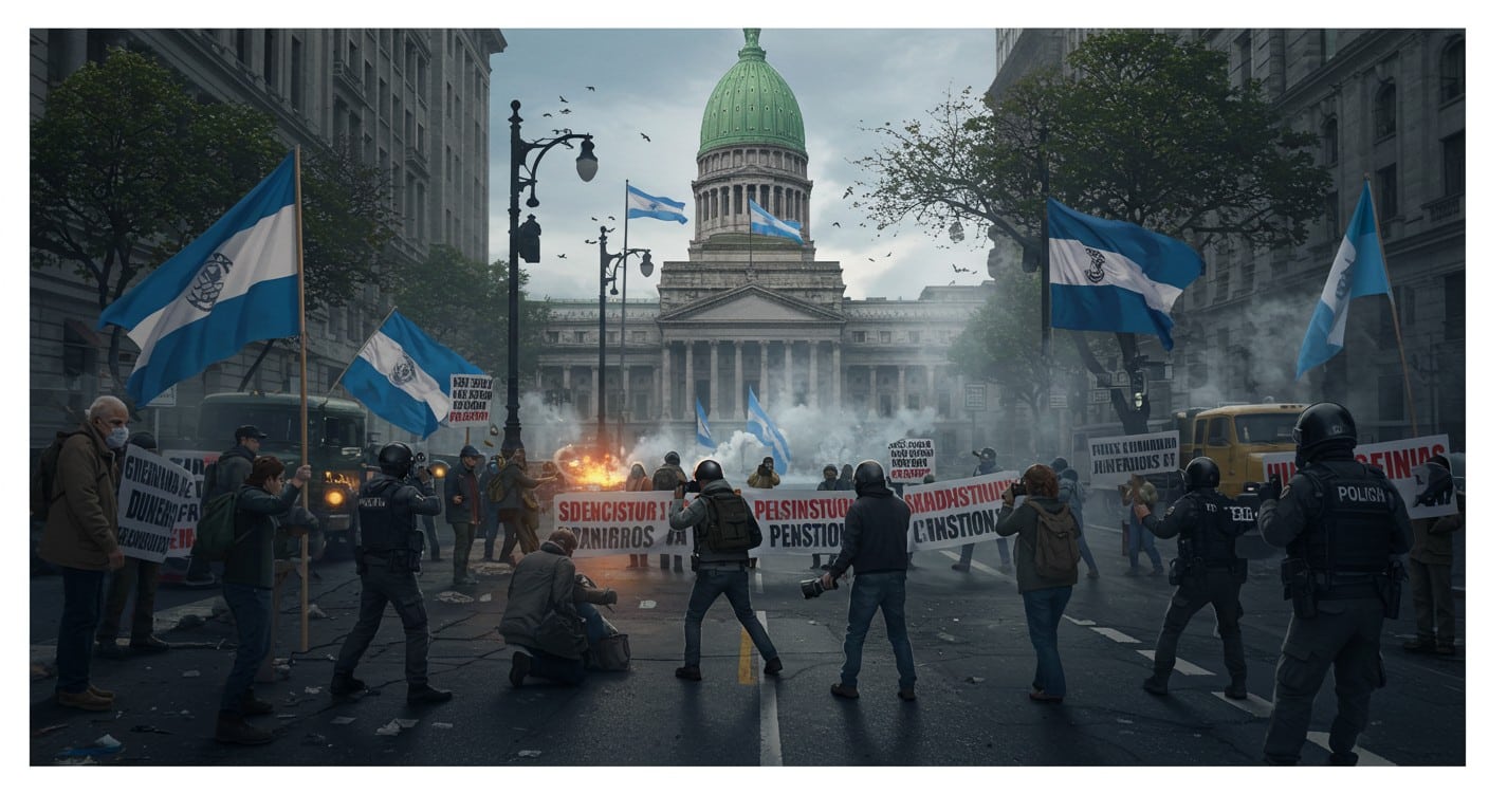 Violences lors d'une manifestation à Buenos Aires : 4 arrestations, dont des photojournalistes. Découvrez les détails de ces affrontements tendus.