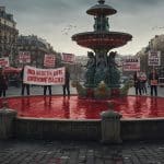 Paris : Une Fontaine Rouge pour Alerter sur Gaza