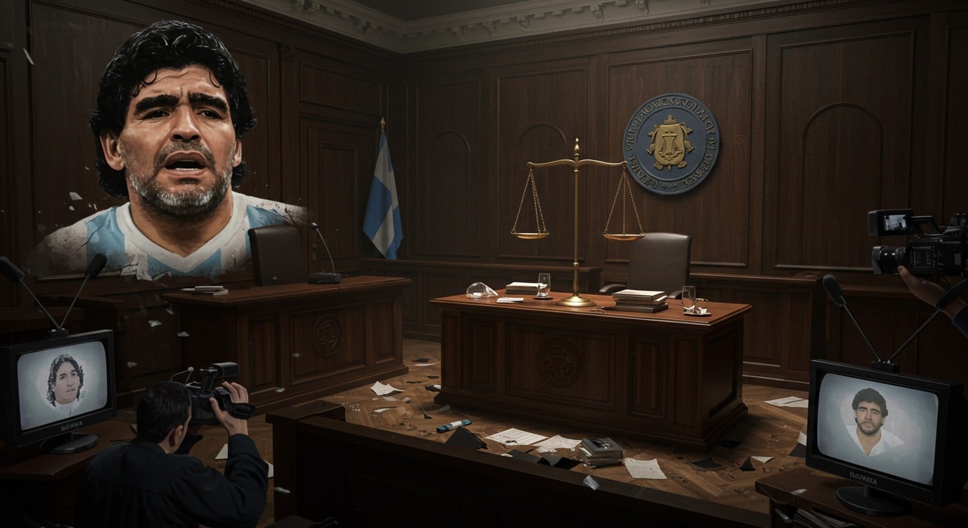 Le procès sur la mort de Maradona suspendu après la récusation d’une juge impliquée dans un documentaire. Reprise ou annulation ? Découvrez les détails.