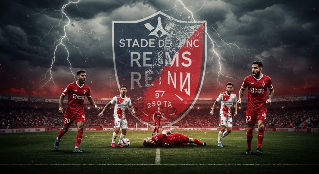 Reims en Ligue 2 : Une Chute Brutale à Relever d’Urgence