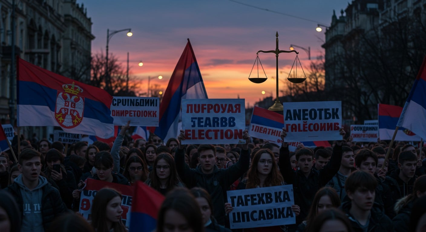 À Belgrade, des milliers de manifestants exigent des élections anticipées. Découvrez les raisons de leur colère et les enjeux pour la Serbie.