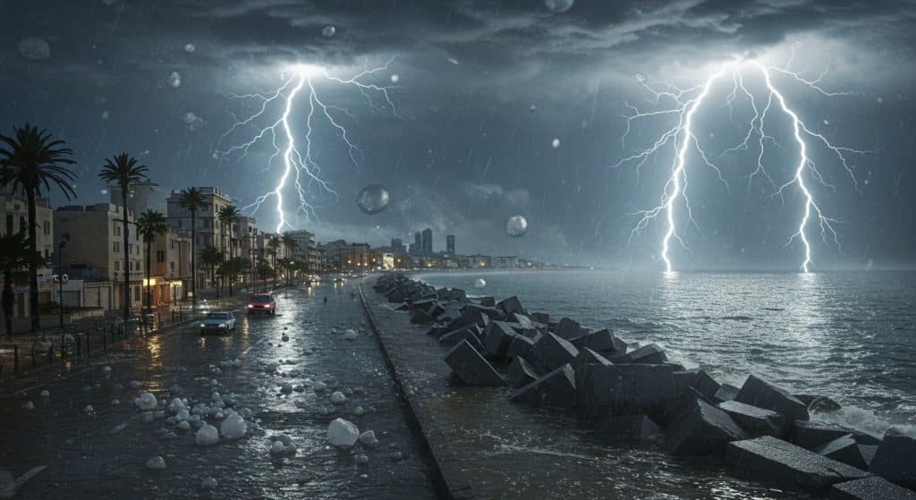 Tempête de Grêle à Alexandrie : Un Phénomène Inédit