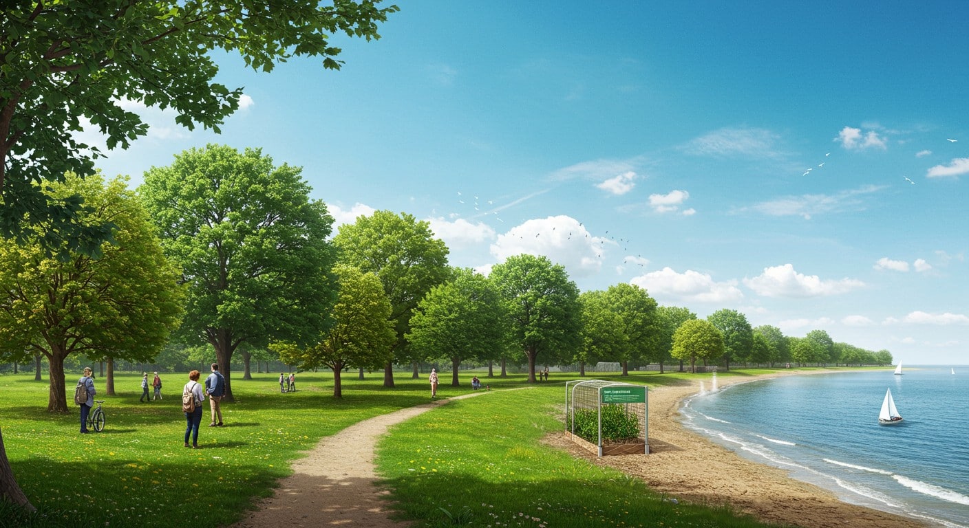Un parc écologique à Courseulles-sur-Mer intègre 1000 arbres cultivés sur place. Découvrez comment cette initiative verte favorise l’adaptation et la durabilité.