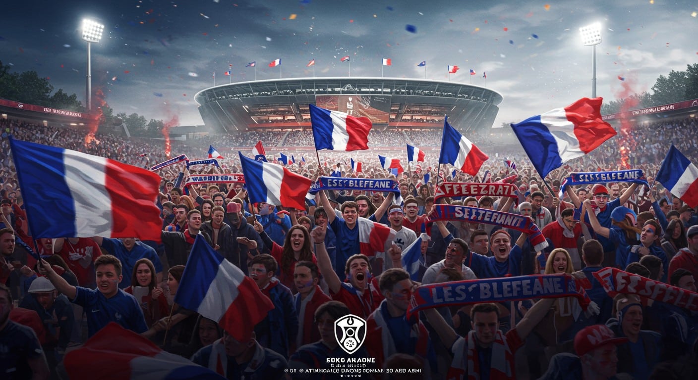 17 000 supporters français envahissent Stuttgart pour la demi-finale de Ligue des nations face à l’Espagne. Découvrez pourquoi cet engouement est historique !