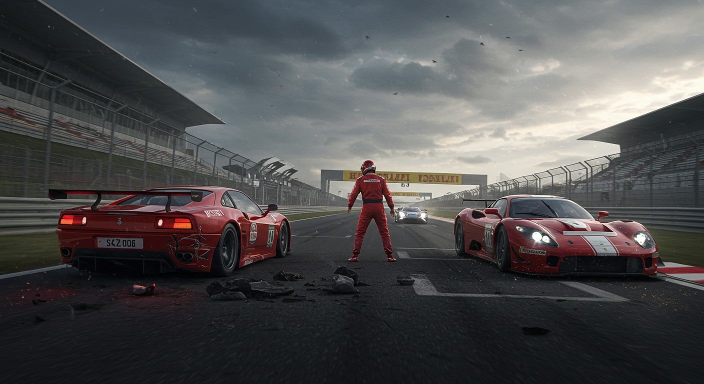 Altercation choc aux 24 Heures du Mans : un pilote sort de sa voiture pour frapper un rival après un crash. Découvrez les détails de cet incident inattendu.