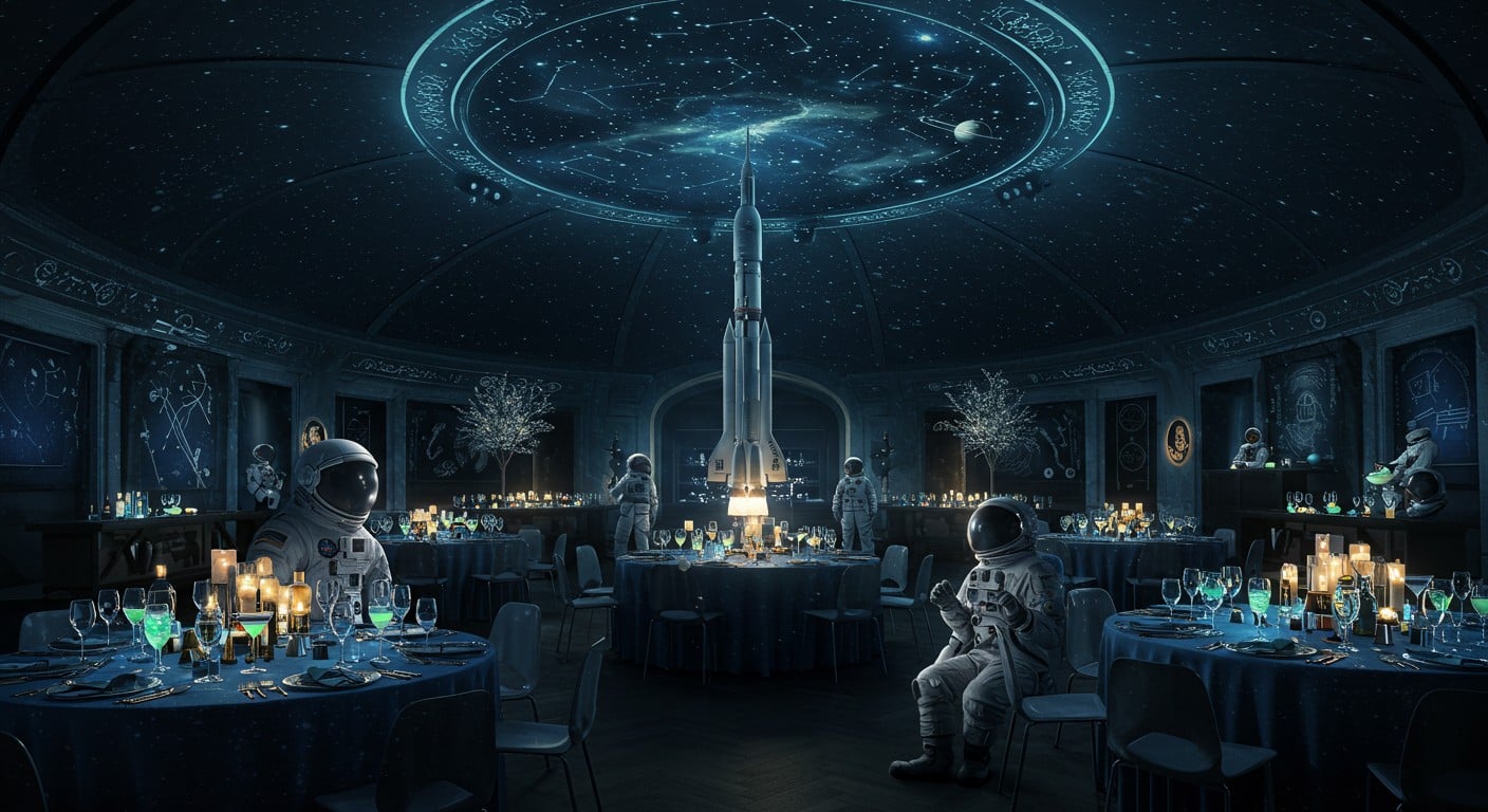 Fêtez les 50 ans de l’ESA à Paris : astronautes, innovations et cocktails spatiaux. Plongez dans une soirée historique au cœur de l’espace européen.