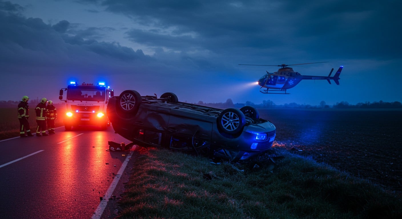 Un accident spectaculaire dans l’Oise laisse une voiture sur le toit. Les blessés, dont un grave, sont hors danger. Découvrez les détails et la sécurité routière.