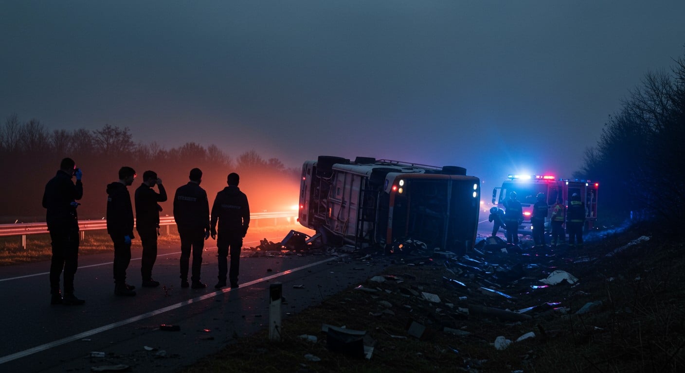Accident tragique d’un car en Sarthe : 4 morts, un chauffeur ukrainien mis en examen. Découvrez les détails de l’enquête et les impacts de ce drame.
