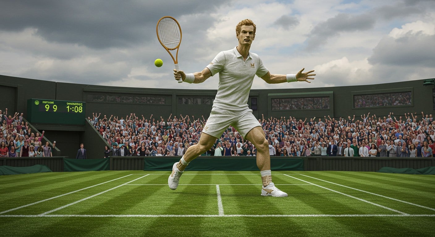 Andy Murray sera honoré par une statue à Wimbledon en 2027 pour ses victoires historiques. Découvrez pourquoi cet hommage est si mérité !