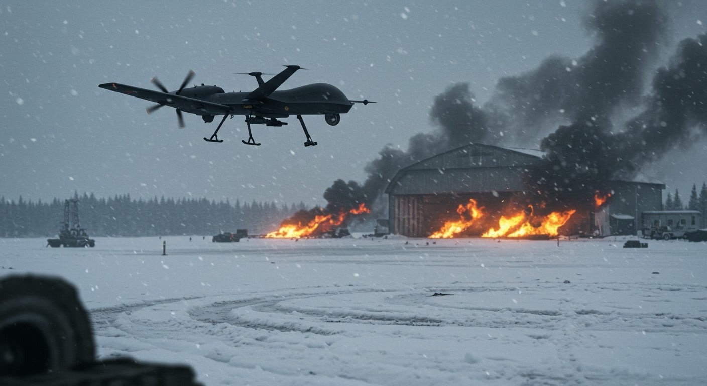 Des drones ukrainiens frappent des bases russes à des milliers de km. Découvrez les détails de cette opération audacieuse et ses impacts.