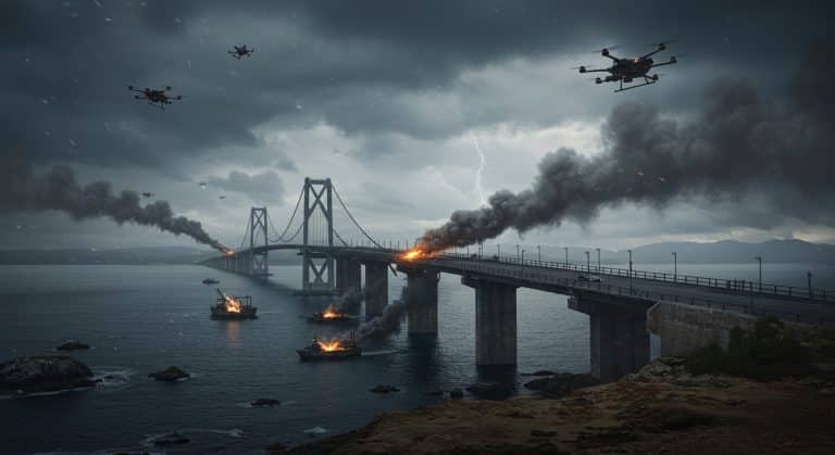 Attaques en Ukraine : Explosions et Tensions sur le Pont de Crimée