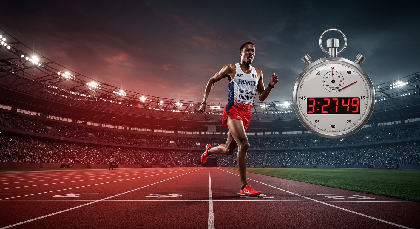Azeddine Habz bat le record de France du 1500m en 3’27’’49 au meeting de Paris. Découvrez son exploit et ses ambitions pour Tokyo !
