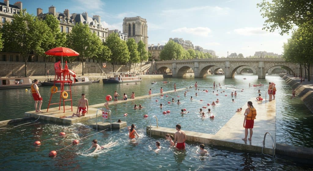 Baignade dans la Seine : Sécurité Assurée à Paris Cet Été