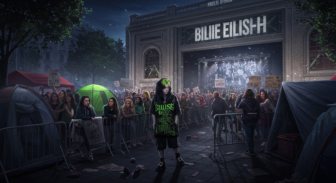Découvrez la frénésie des fans de Billie Eilish à Paris : camping, tensions et passion pour être au plus près de la star les 10 et 11 juin. Lisez l’histoire !