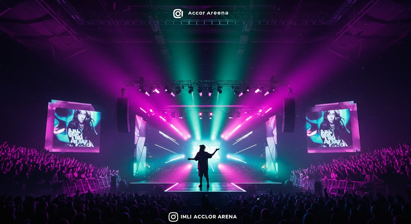 Revivez le concert inoubliable de Billie Eilish à l’Accor Arena : show visuel, ambiance électrisante et répertoire captivant. Plongez dans l’expérience !