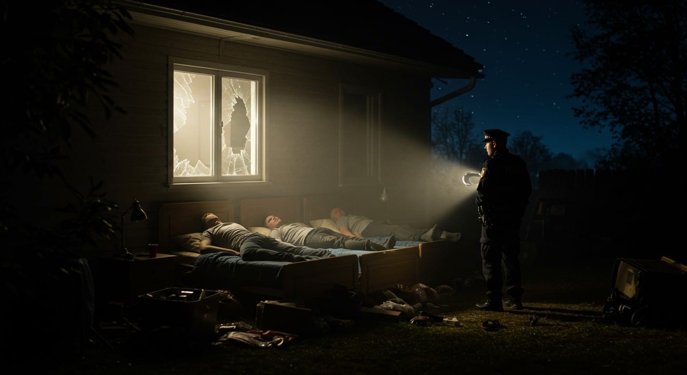 Cambrioleurs surpris en train de feindre le sommeil pour échapper à la police. Découvrez cette affaire insolite et ses implications. Lisez la suite !