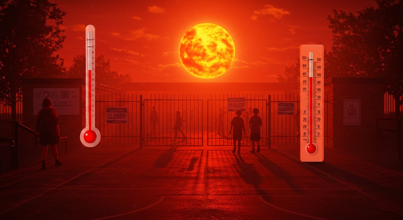 Canicule intense en France : 1 350 écoles fermées, 16 départements en vigilance rouge. Quelles mesures face à la chaleur extrême ? Découvrez les détails.