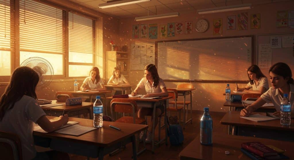 Canicule en Classe : Comment Protéger Élèves et Enseignants