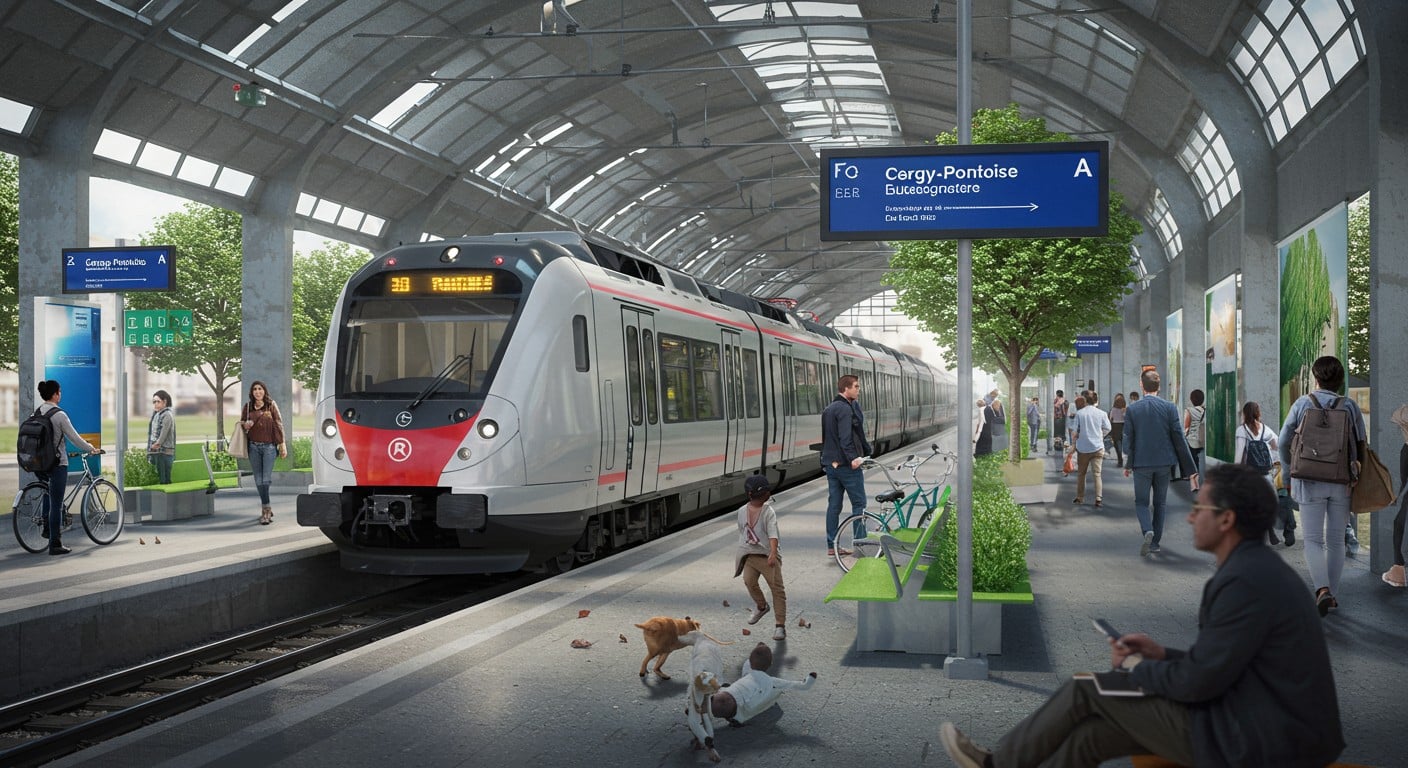 Cergy-Pontoise veut plus de RER A ! Découvrez le plan ambitieux pour fluidifier les transports et réduire la dépendance à la voiture.