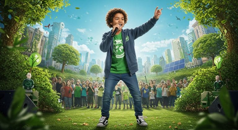 César, 12 Ans, Rappe pour Sauver la Planète