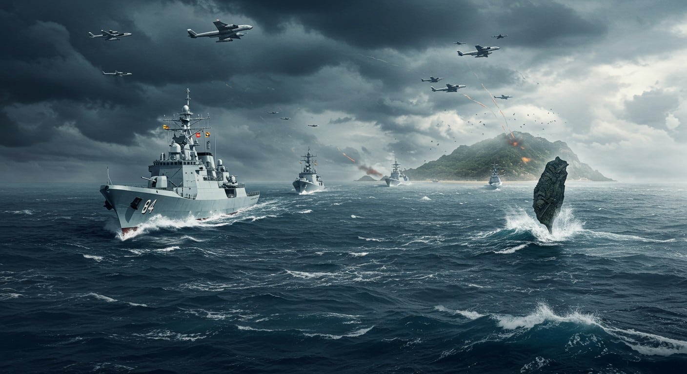 La Chine intensifie sa pression militaire autour de Taïwan avec des dizaines de navires et des patrouilles aériennes. Quels enjeux pour la région ?