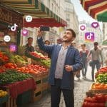 Commerçants des Marchés : Stars des Réseaux Sociaux