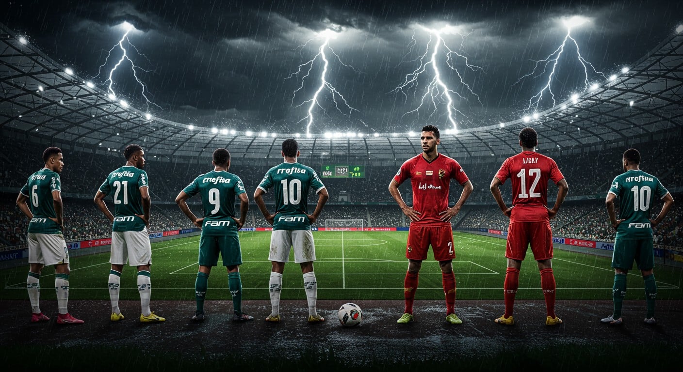Un orage violent stoppe le match Palmeiras-Al Ahly en Coupe du monde des clubs 2025. Découvrez les détails de cet incident et son impact sur le tournoi !
