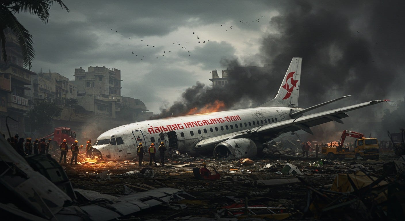 Crash d’un avion en Inde : découvrez les images choc et les détails de cette catastrophe sans survivants à Ahmedabad. Une tragédie marquante.