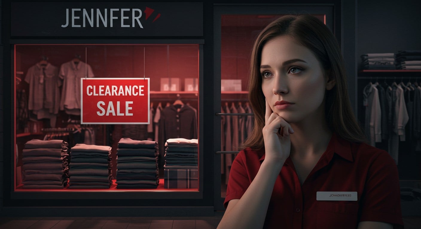 Liquidation de Jennyfer : 600 emplois supprimés, 33 magasins repris. Découvrez l’impact sur les salariés et l’avenir du prêt-à-porter.