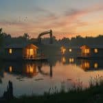 Destruction des Chalets Flottants à Carrières-sous-Poissy