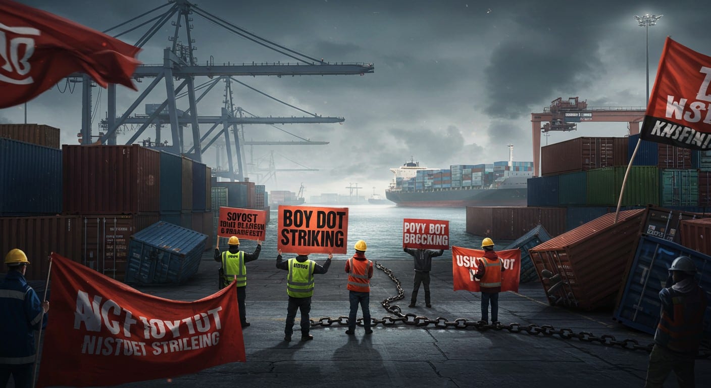 Dockers de Fos-sur-Mer refusent de charger des armes vers Israël. Découvrez pourquoi ce mouvement s’étend à Gênes et ses implications. Cliquez pour lire !