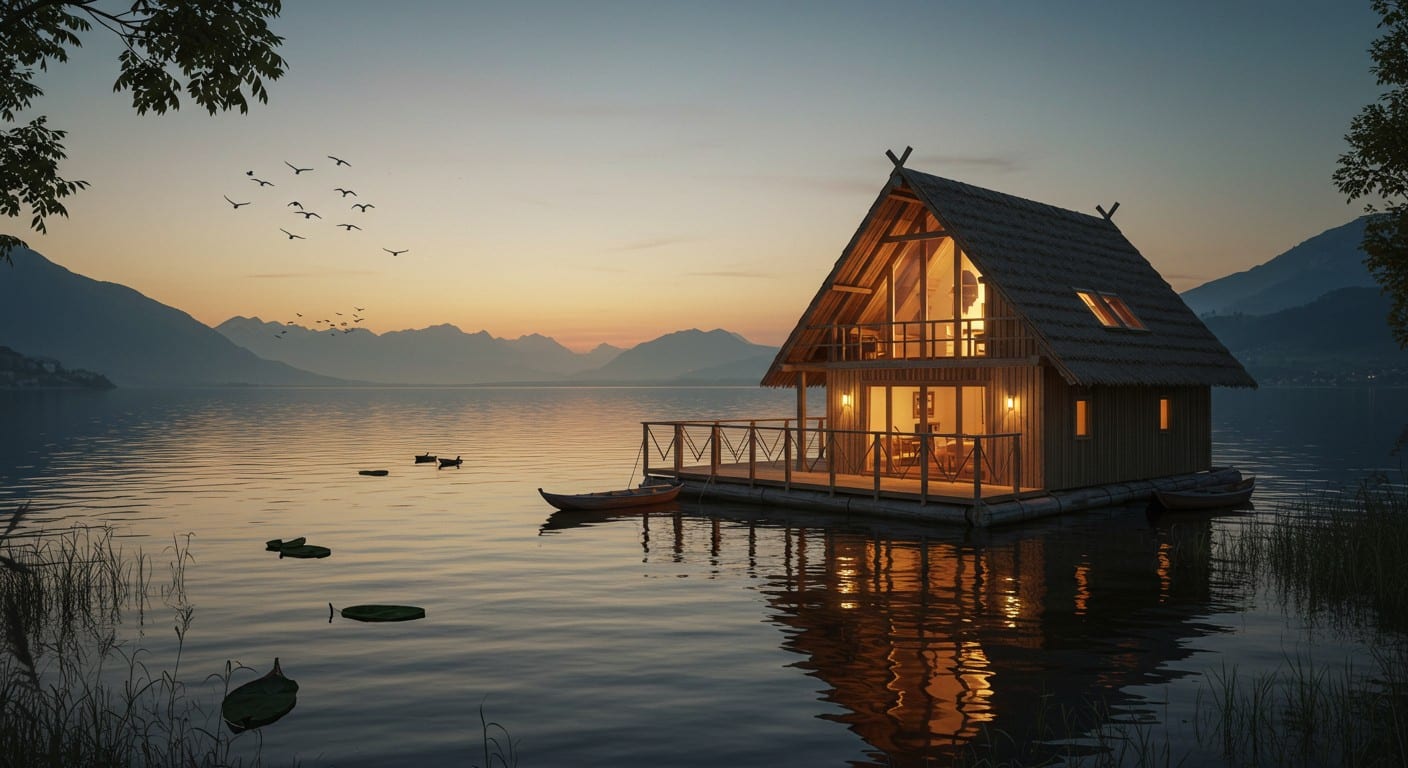 Passez une nuit sur le lac du Der dans un lodge flottant écologique. Découvrez le slow tourisme à 3h de Paris, en pleine nature !