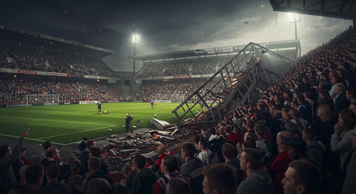 Tragédie au stade : un supporter décède et 11 blessés lors d’un accident en tribune au MC Alger. La fête du titre annulée. Découvrez les détails.