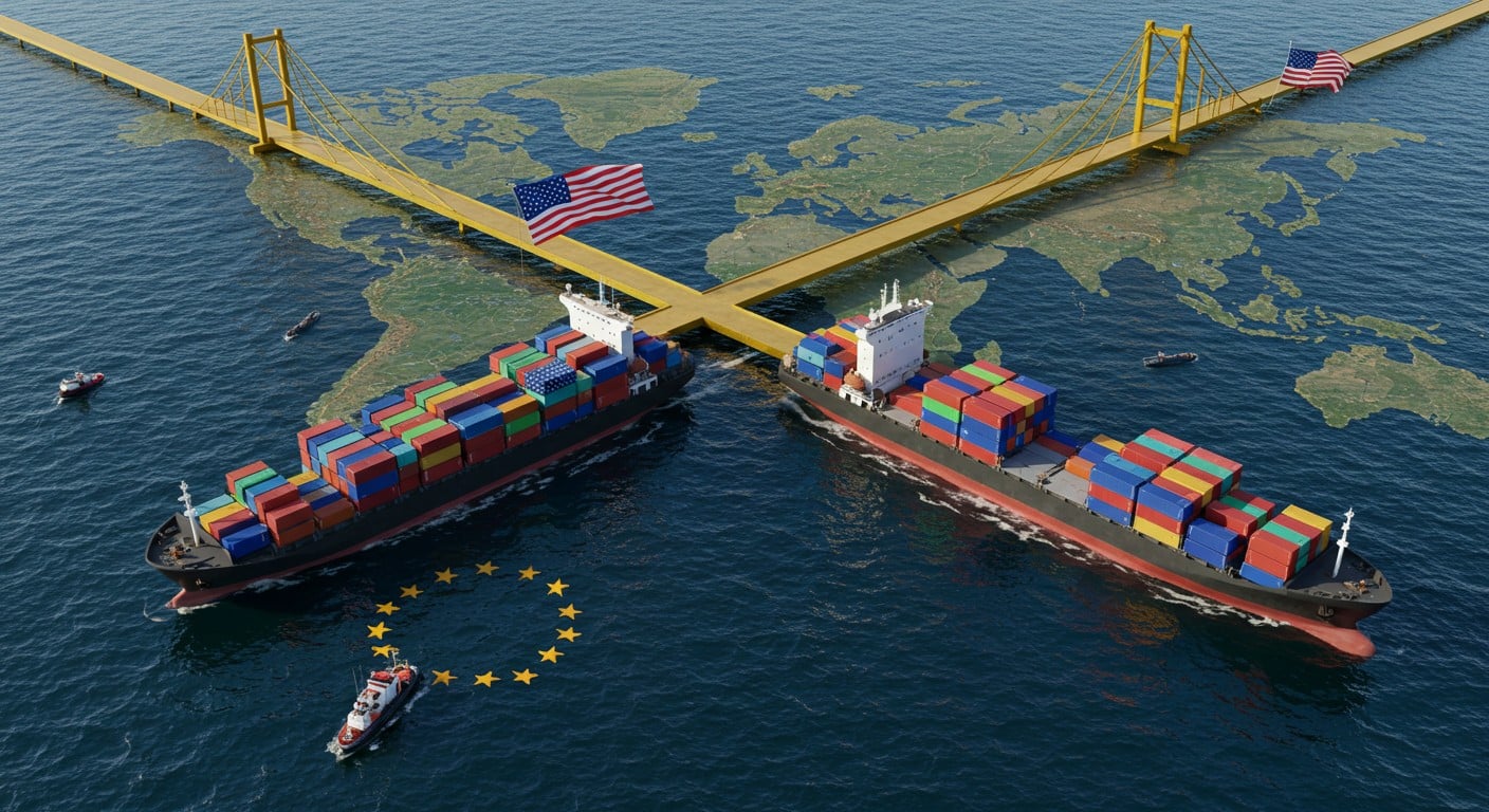 Négociations tendues sur les droits de douane entre l’UE et les USA. Un deal sur le GNL pourrait-il éviter une guerre commerciale ?
