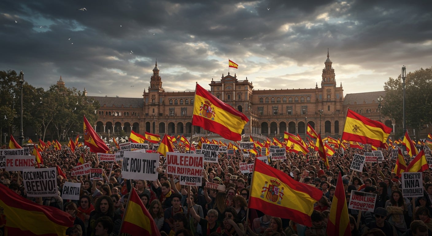 Manifestations massives à Madrid contre le Premier ministre accusé de corruption. Découvrez les enjeux et tensions d’une crise politique majeure.