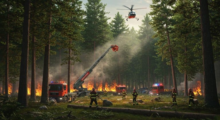 Exercice XXL Contre les Feux de Forêt à Fontainebleau