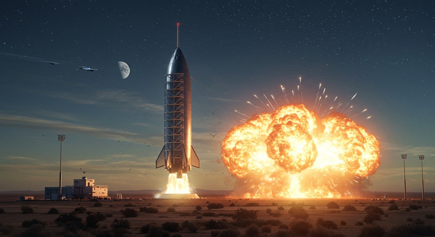 Une mégafusée Starship explose lors d’un test au Texas. Quels impacts pour SpaceX et l’avenir spatial ? Découvrez les détails et analyses.