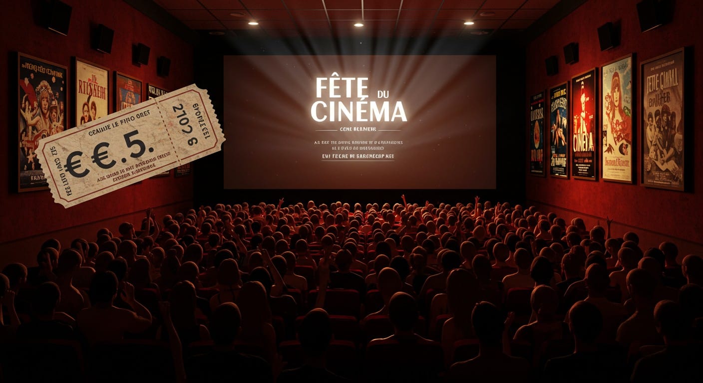 La Fête du Cinéma 2025 promet un tarif unique à 5€ pour relancer la fréquentation des salles en berne. Découvrez son impact et les films à ne pas manquer !