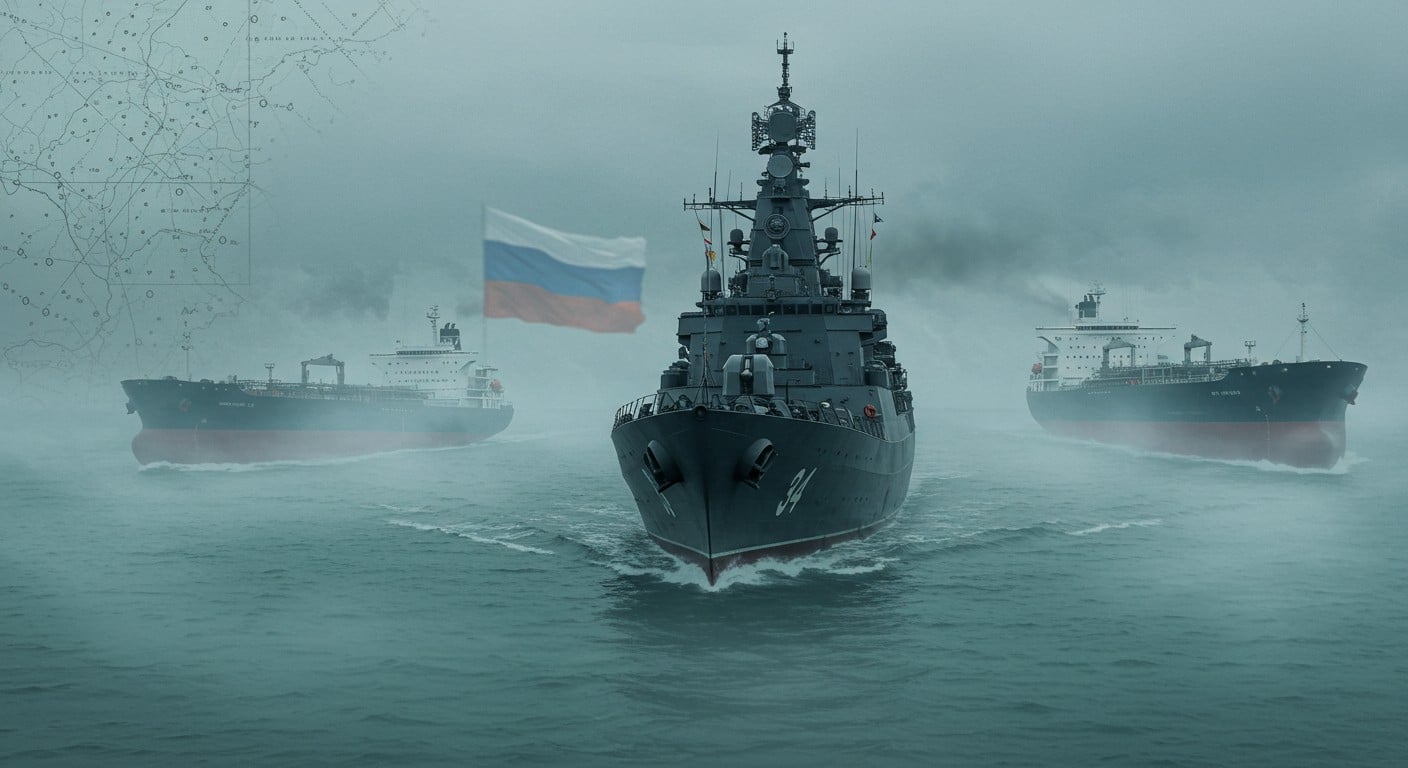 Un navire russe, le Boikiy, esquive les radars dans la Manche avec un faux signal, escortant des pétroliers. Découvrez les secrets de la flotte fantôme et ses enjeux.