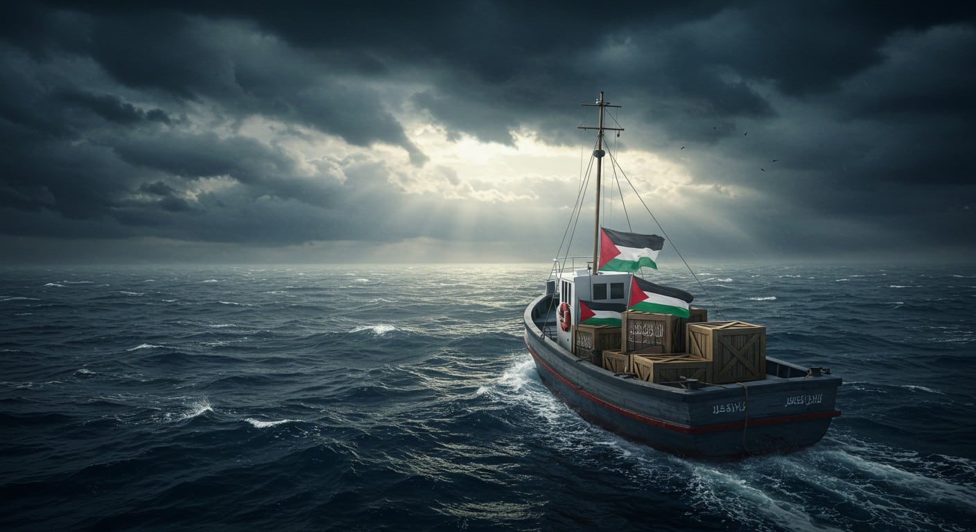 La flottille pour Gaza continue malgré les obstacles. Découvrez le combat du capitaine du Madleen pour briser le blocus et aider les Palestiniens.