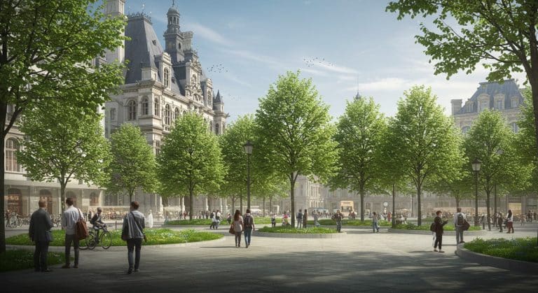 Forêt Urbaine À Paris : Un Parvis Végétalisé Éblouit
